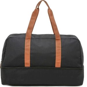 Dsw black and brown weekender duffle bag new